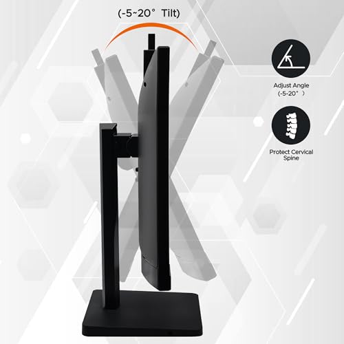 Image of SKitphrati 23.8 inch 1080P IPS 120Hz Monitor for Business & Gaming - Built-in Adjustable 3MP Webcam, Mic Array, Dual Speakers, Frameless, Eye Care, HDMI /DP /VGA /USB