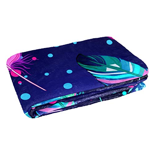 Couverture douce chaude et légère en microfibre imprimée