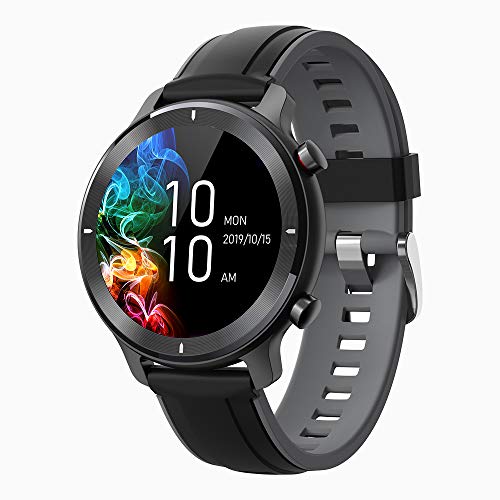 Smart Watch for Android iOS Phone Fitness Tracker Waterproof IP68 Blutooth Round SmartWatch with Text Call Notification Monitor Sleep Blood Pressure Heart Rate Outdoor Sports Watch for Women Men