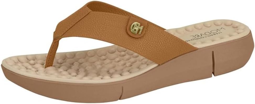 Tamanco Feminino de Dedo Modare - Casual, Ultra Conforto e Estiloso, Camel - 34 em oferta