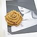 9cm OLD VELVET ROSE Flower Brooch Pin By NhanDo Handmade – Floral Brooch Pin, Handmade Gift Ideas, Gift for her, Gift For Mom, Bridesmaid gift, valentines day gifts (Buff Yellow)