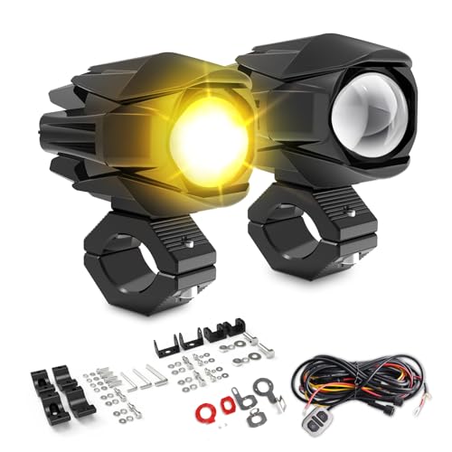 Amazon | CO LIGHT オートバイ用 LED フォグランプ 车検対応2 色切替 3