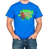 Double Dare Logo Costume Blue Adult T-Shirt Tee