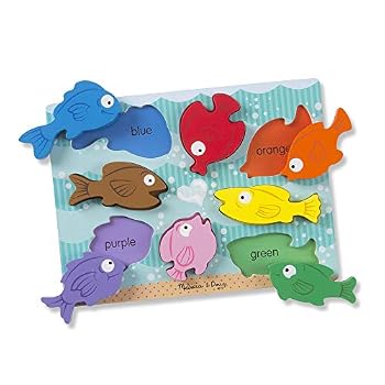 Toy Colorful Fish Chunky Puzzle Book