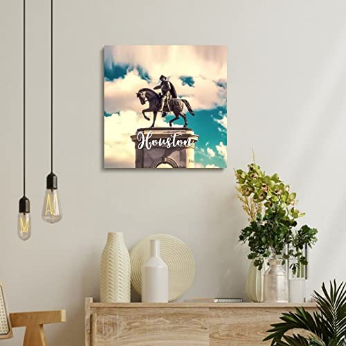 Affiche de décoration d'intérieur encadrée Texas rustique