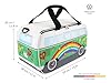 BRISA VW Collection Sac Isotherme réfrigérantchauffantisolant pour piquenique et Repas avec Motif Combi T1 Volkswagen (Peace/Vert/25 litres) #2