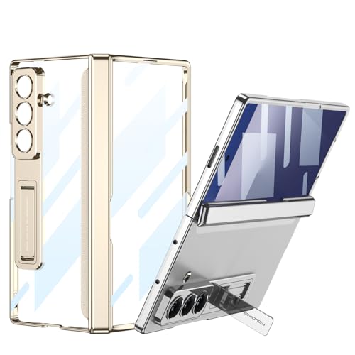 Coque rigide Samsung Galaxy Z Fold 7 finition premium dorée