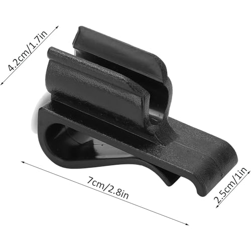 2Pcs Golf Club Holder, Golf Club Bag Accessories, Golf Club Bag Clips Holder Organizer Value Durable Plastic Black Putting Clip for Men Women Golfer Golf Accessories - Image 3