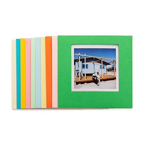 Paquete de película Polaroid Focus con caja de almacenamiento, marcos magnéticos, compatible con cámaras 600 y SX-70, marcos con clips miniatura 6