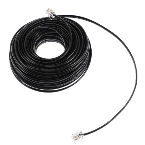 Cable telefónico de cobre de 20m con protección de interfaz de 4 núcleos 6p4c
