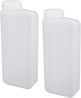 WOOXGEHM 2PCS 600ML 2 Stroke Oil Petrol Fuel Mixing Bottle, Durable, Extend the Life Of the Machine Oil Gasoline Mixture Bottle Container and Chain Saws, Ironworking Machines
