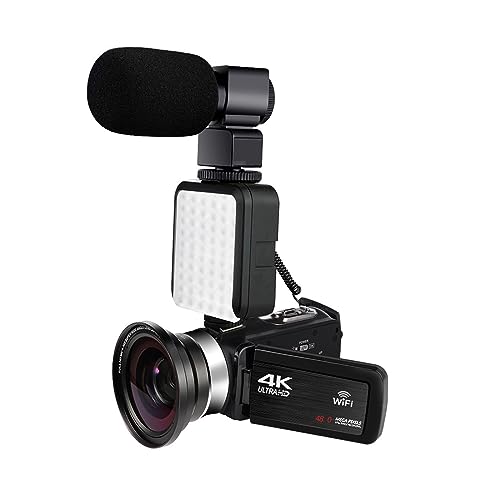 vlog J 4K UHD fW^rfIJ Vlog 18X WIFI rfIJ HDMI CuXg[~OJ] LCD ^b`XN[ 48MP R[_[(No SD Card,Lens MIC Light)