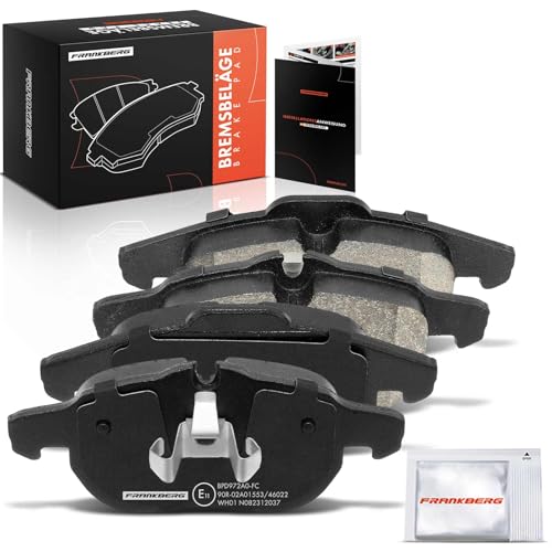 Frankberg Brake Pad Set incl. 4x Pads Front Compatible with Signum Z03 9-3 Cabriolet YS3D Vectra C CC Z02 Vectra C Caravan Z02 Astra H A04 Replace# 93188111
