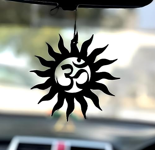 Image of Spiritual Car Hanging Accessories: Elevate Car, Home, and Office Decor with Divine God Elegance (OM Shiva)