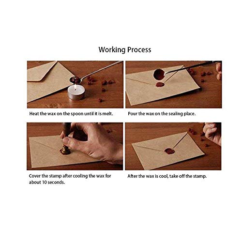 Unique Vintage Sealing Wax Stamp Kit With Spoon Wax Seal Wooden Stamp Initial Letters Hp Of Stamp Retro Stamps Maker Gift Box Set Halloween Christmas Birthday Gift For Kids Or Friends #TOP2