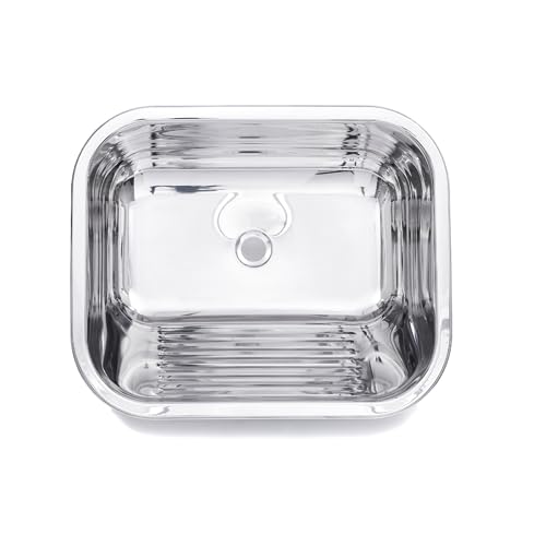Tanque inox Tecnocuba 40x40x22 cm - cap. 22 Litros - aço inox 304
