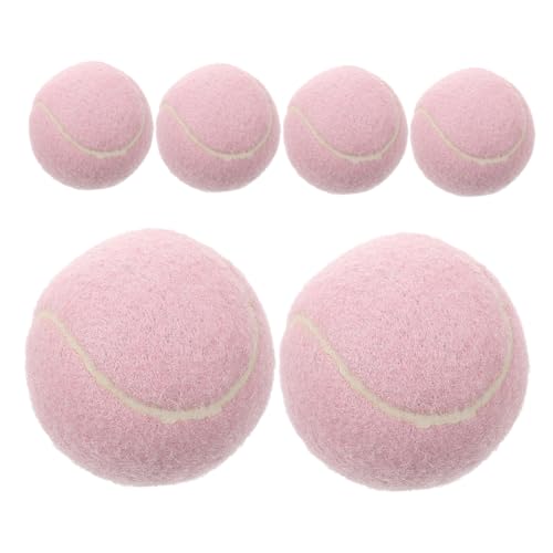 ifundom 6pcs Tennis Balls for Elastic Training Balls for Beginners High Visibility for Youth Play and Training Sessions