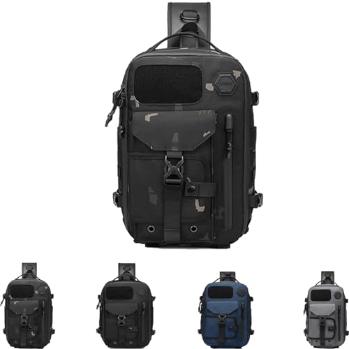Genérico Bolso de hombro Cosmos Explorer, mochila táctica para hombre, mochila táctica antirrobo, bolso de moda para exteriores (Camuflaje)