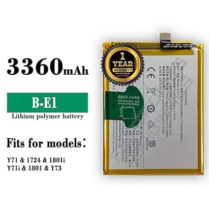 Image of B-E1 Battery for Vivo Y71i / Y71 / 1724 /1801 / 1801i / Battery with 1 Year warranrty** (I87)