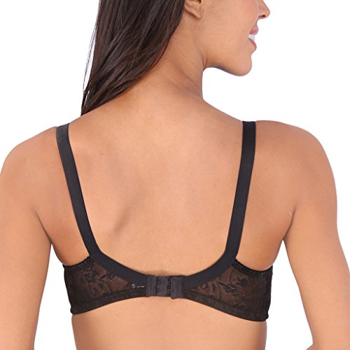 Image of Bralux C Cup Bra for Women Plus Size Lace Bra Non-Padded Wirefree Full Coverage Bridal Bra