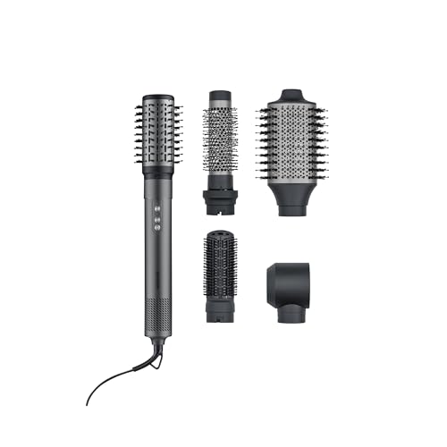 SEVERIN Multi-Styler 5-in-1, Asciugacapelli con Motore BLDC, tecnologia ionica, cinque accessori multifunzionali, particolarmente leggera e compatta, 1.500 W, color antracite, modello WL 0684