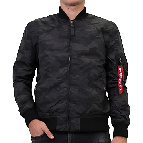 Alpha Industries MA-1 TT Bomberjacke für Herren Black Camo – Ansicht 2