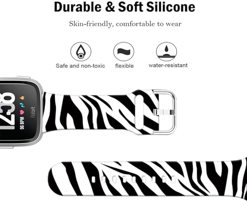 Correa de silicona suave para Fitbit Versa 23mm miniatura 3