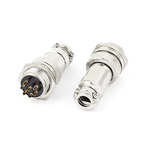 Conector de aviación Aexit 7 pines 250V 7A 2 piezas miniatura 1