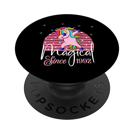 Magical desde 1992 Unicornio 30 cumpleaños Vintage 92 PopSockets PopGrip Intercambiable