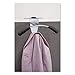 Alba Over-The Panel Garment Partition Valet, Silver/Black (1 Unit)