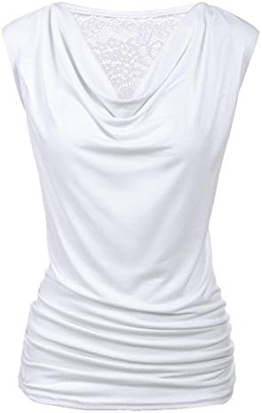 Zeagoo Tank Top for Women Dressy Tops Sleeveless Shirt Stretch Blouse with Side Shirring