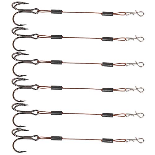 FastUU Köderhaken, Angelhaken, 2 Set Kohlenstoffstahl für Angeln Angelliebhaber