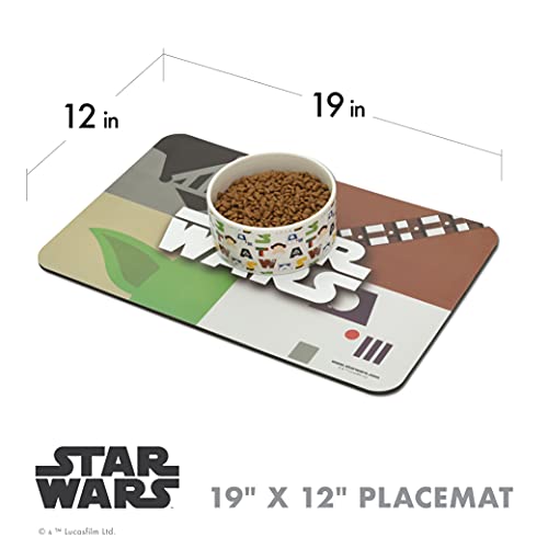 Star-Wars-Dog-Placemat-for-Dog-Bowls-19-x-12-Dog-Food-Placemat-for-Food-Silicone-Placemats-Silicone-Dog-Mat-Dog-Food-Mat-Pet-Placemat-Waterproof-Mat-Pet-Feeding-Mat-Cat-Food-Mat