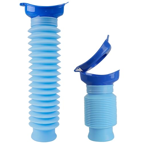 Pee Bottles for Men, Collapsible Urine Bottle 750ML, Portable Urinals for Women, Emergency Urinal Spill Proof Pocket Toilet for Car, Travel Urinals Potty for Camping, Traffic Jam, Road Trips, Hiking