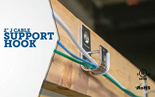 Southwire Zinc Plated Steel Cable Support J-Hook #TOP19