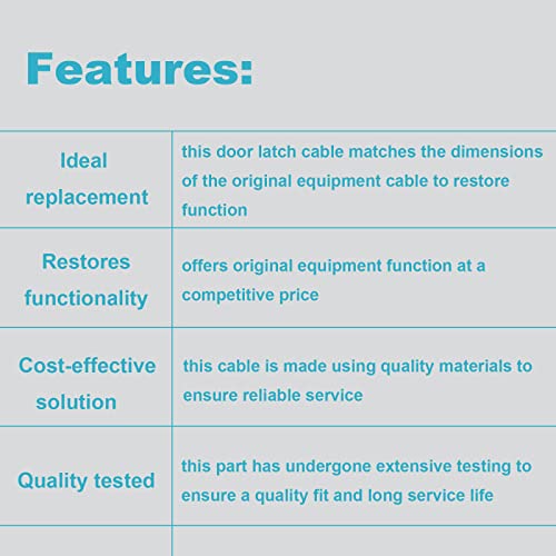 Ensun Fqz000041 Door Lock Cable Front Left Driver - Replacement For Land Rover 2003-2012 Range Rover #TOP1