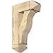 Ekena Millwork BKT0604X14X22FST03RDF Funston Arts and Crafts Rough Sawn Bracket w/Offset Brace, Douglas Fir