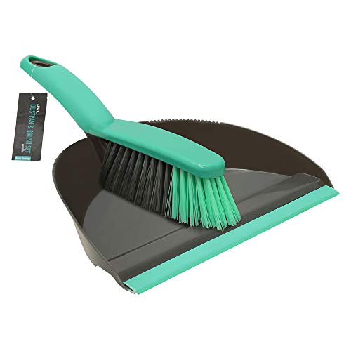JVL Dustpan and Bristle Brush Set, 20-038GY