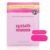 Overnight Anti Wrinkle Patches for Women - Japanese Face Tape for Forehead, Smile Lines - Stocking Stuffers Pre-Cut Kinesiology Face Tape in 2 Sizes - Skin Safe, Latex-Free