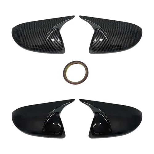 Coque de rétroviseur Mazda 2 protection durable et coque effet carbone aérodynamique