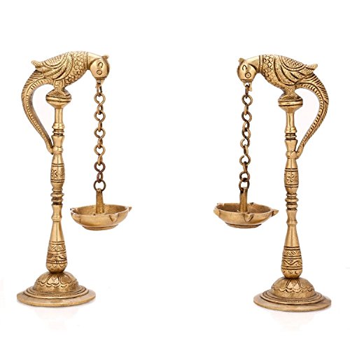 Lampe à huile en laiton oiseaux pour créer une ambiance zen et chaleureuse au salon
