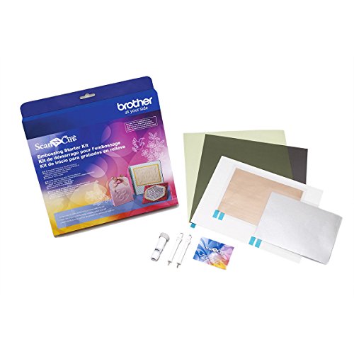 Brother Kit de iniciante em relevo ScanNCut CAEBSKIT1, conjunto de acessórios com tapete, ferramenta
