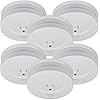 Brennenstuhl Rauchmelder Set, 6X RM C 9010 mit austauschbarer Batterie (geprüft nach EN 14604, durchdringendes Alarmsignal) weiß