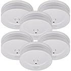 Brennenstuhl Rauchmelder Set, 6X RM C 9010 mit austauschbarer Batterie (geprüft nach EN 14604, durchdringendes Alarmsignal) weiß