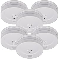 Brennenstuhl Rauchmelder Set, 6X RM C 9010 mit austauschbarer Batterie (geprüft nach EN 14604, durchdringendes Alarmsignal) weiß