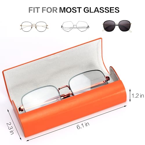 Image of Vemiss Hard Shell Eyeglass Cases, Lightweight Portable Glasses Case for Women Men