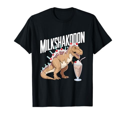 Batido de leche de dinosaurio T-Rex Milkshake Lover Camiseta
