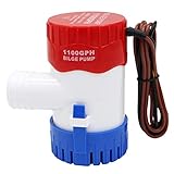 AIRTAK 1100GPH 12V Electric Bilge Bump, Low Noise Electric bilge pump ,Submersible Boat Bilge Pump Used For Yachts, RVS, Pools