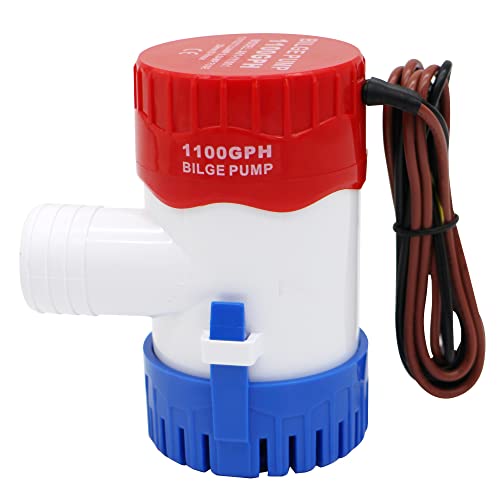 Airtak 1100Gph 12V Electric Bilge Bump, Low Noise Electric Bilge Pump ，Submersible Boat Bilge Pump Used For Yachts cover