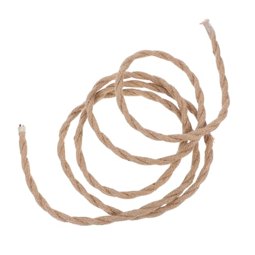 Uonlytech Cuerda Trenzada de Cáñamo con Núcleo de Cobre Cable Decorativo para Lámparas Vintage Cable Textil Retro para Colgar Luces Hogar Estilo Industrial Mm²